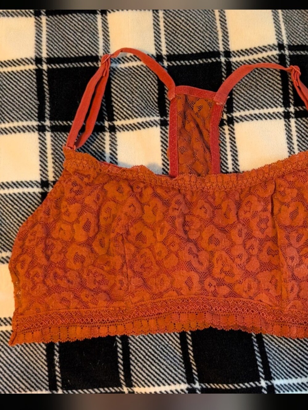 🏷️3/$8 No Boundaries Bralette Rust Orange Size Medium